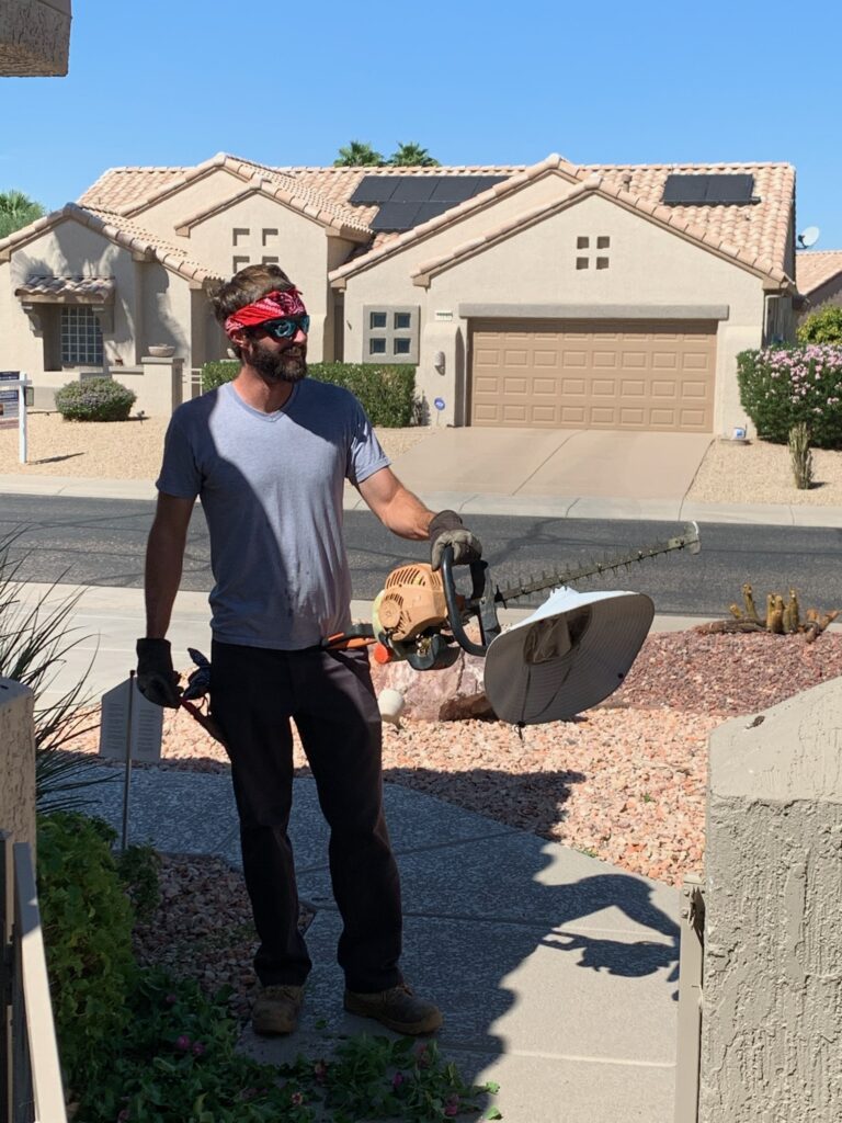 landscaping worker